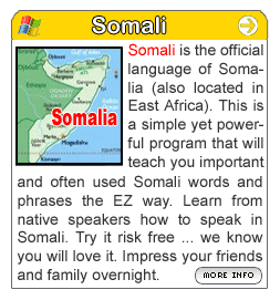 View Somali Language Tutorial Programs